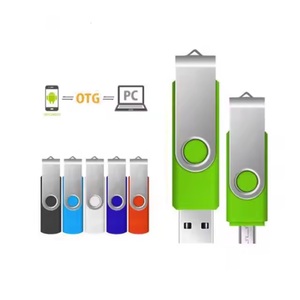 แฟลชไดรฟ์ USB แบบหมุนได้ติดหน่วยความจำโทรศัพท์มือถือ USB OTG Mini USB แบบ TD-6 - Product Image 1