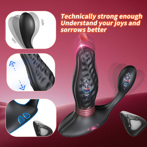 Remote Control Adult Prostate Vibrator with Vibration Backyard Feature Metal Anal Plug and Dildo for Anal <strong>Sex</strong> Toys - Product Image 4