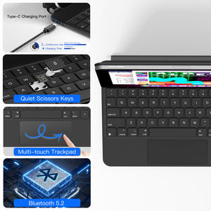 2025新款iPad Air 11英寸M2 M3键盘外壳360度旋转超薄便携式魔术键盘外壳 - Product Image 6