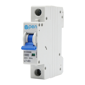 Disyuntor eléctrico abierto 1P 2P 3P 4P 0.5A 1A 2A 3A 63A AC MCB, interruptor en miniatura 10KA L7 tipo C B D 230V 400V con certificado CE - Product Image 1