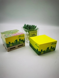 定制个人标志笔记立方体托盘迷你纸质备忘录立方体促销便签 - Product Image 6
