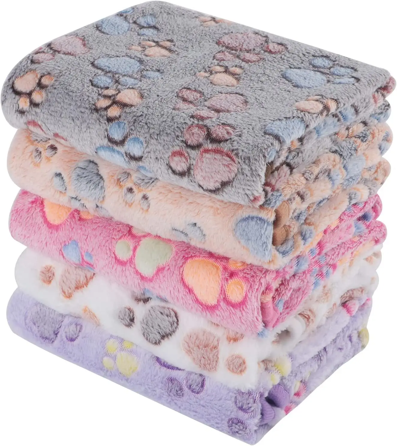 Schattige Paw Print Fleece Pet Gooi Flanel Fleece Deken Wasbaar Hondenmatras Zacht Warm Verdikte Slaapmat Voor Honden Katten