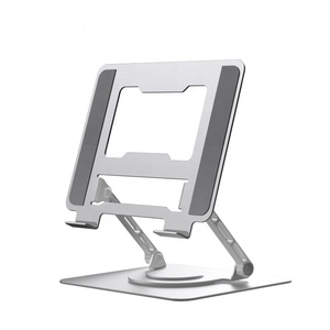 Soporte de refrigeración para computadora portátil de aleación de aluminio, soporte para computadora portátil, soporte de estudio para tableta, giratorio y plegable - Product Image 1