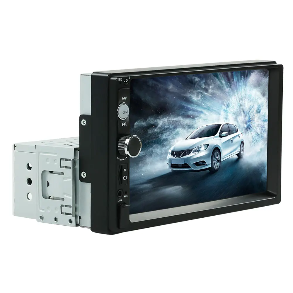 Navfly mp5 7 אינץ 'מסך מגע מסך מכונית מולטימדיה שחקן וידאו jpg עבור אוניברסלי עם fm כרטיס tf