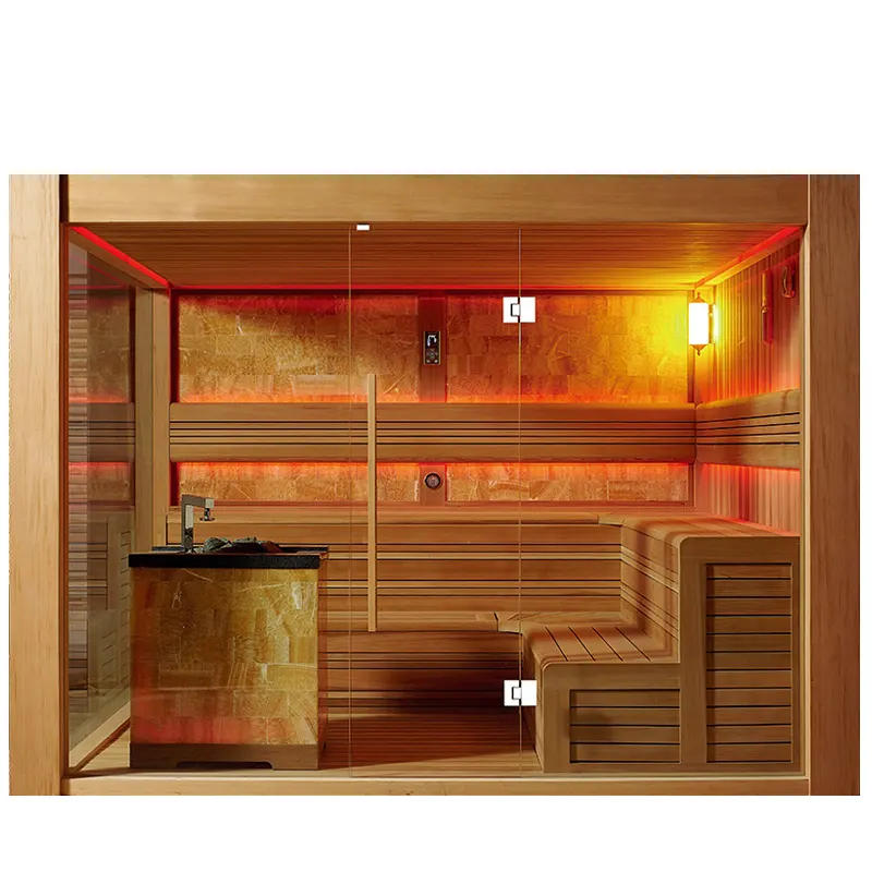 Grande finlandese sauna casa/porta scorrevole sauna/sauna prezzo