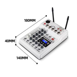 MM-02 профессиональная консоль MP3 компьютерный вход встроенный 99 эффект реверберации 6-канальный цифровой аудио микшер с микрофонами - Product Image 3