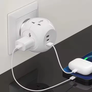 20W USBおよびC充電器旅行コンパニオン16A定格キューブアダプターEUプラグヨーロッパユニバーサルソケット電源ストリップグローバルアクセス - Product Image 4