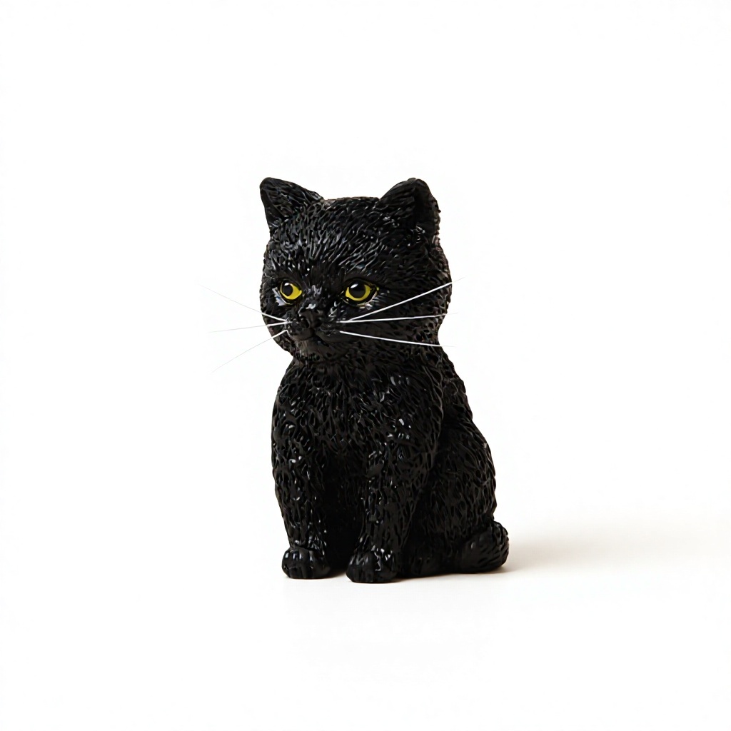 Gato negro simulado