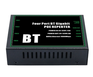 ギガビット60W4ポートPOEエクステンダー10/100/1000Mbps IEEE802 VLANスイッチIPカメラ用250メートルのPoEネットワークスイッチデバイスを拡張 - Product Image 3