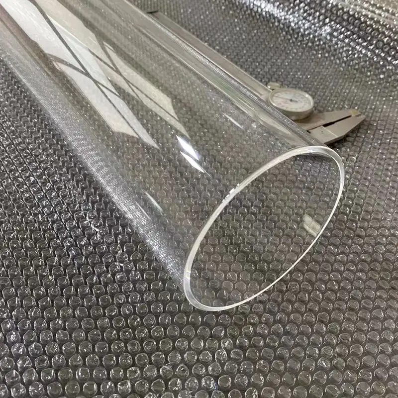 Tubo di quarzo ad alta pressione tubo di vetro al quarzo di grandi dimensioni su misura per semiconduttore