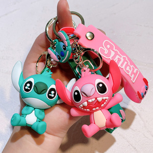 3D Kawaii Dễ Thương Anime Cao Su Keychain Phim Hoạt Hình Móc Chìa Khóa Mặt Dây Chuyền Lilo Và Khâu Keychain Cho Ba Lô Mặt Dây Chuyền Túi Xe Móc Chìa Khóa - Product Image 3