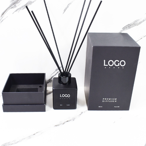 Aroma 100ml kare aromaterapi difüzör şişe ile özel hediye kutuları 2 parça sert vidalı kapak mühür adedi 100 adet - Product Image 2