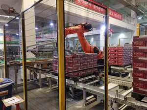 Fully <strong>Automatic</strong> <strong>Robot</strong> Palletizer Robotic Case Palletizer <strong>Robot</strong> <strong>Palletizing</strong> <strong>System</strong> For Boxes - Product Image 5