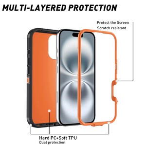 เคสป้องกันการกระแทกสำหรับ iPhone 16 PRO MAX ฝาครอบโทรศัพท์มือถือกันหล่นสำหรับ Apple - Product Image 4