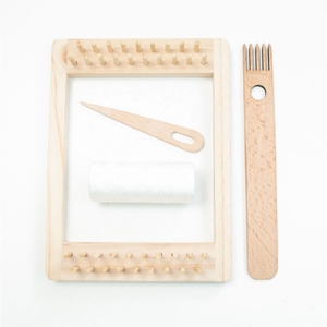 迷你织布机套件木制梳子针线 - Product Image 1