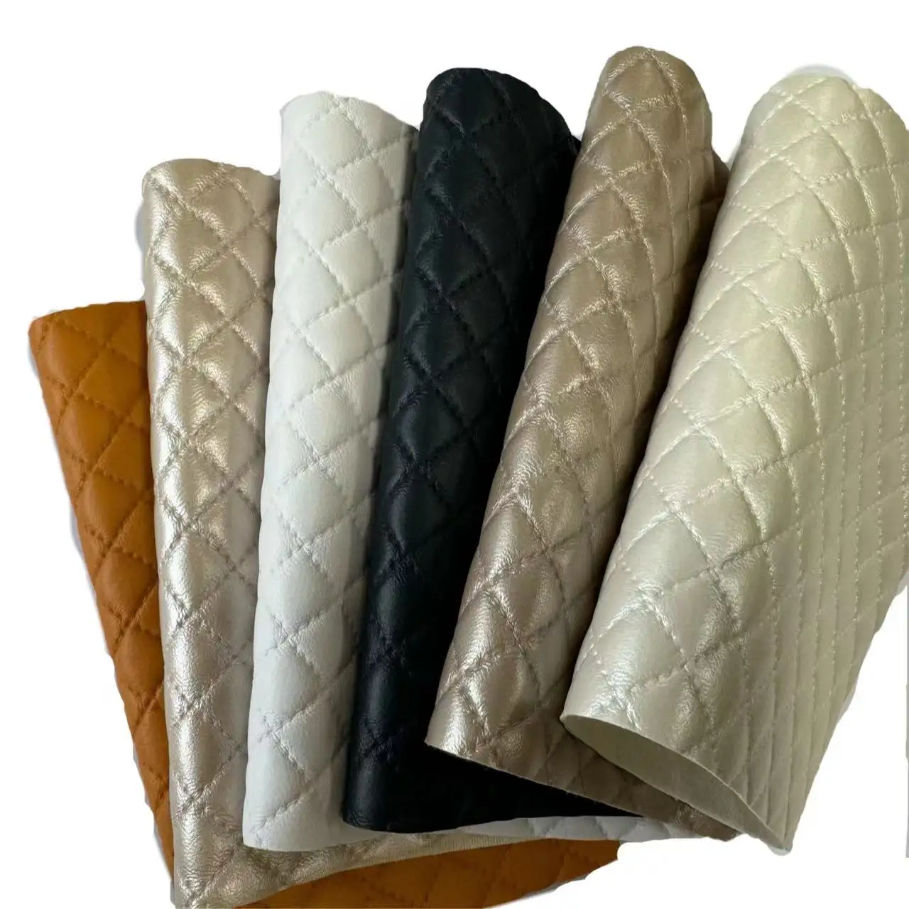 Cuero de PVC para decoración Personalizar Varias formas Diseño Textura Impresiones Cuero sintético