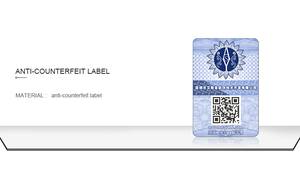 Drucken von fälschung sicheren Sicherheits etiketten QR-Code-Etiketten aufkleber Anti-Fake-Etikett QR-Code