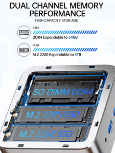 GMKtec G10 AMD Mini <strong>PC</strong> Computer AMD R5 3500U Customization Desktop Host Computer 16GB DDR4 512GB SSD <strong>PC</strong> Win 11 Pro Mini Computer - Product Image 3