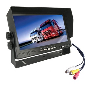 DC9V-35V Monitor TV Desktop schermo LCD TFT da 7 pollici Monitor retrovisore per auto ribaltabile per DVD STB Carplay con ingresso AV a 2 vie - Product Image 1