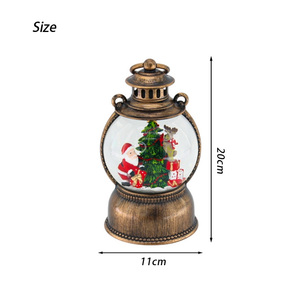 Bola de cristal de Navidad, lámpara de viento musical, regalos para el hogar, decoraciones, agua iluminada, globo de nieve, linternas, círculo para decoraciones navideñas - Product Image 5