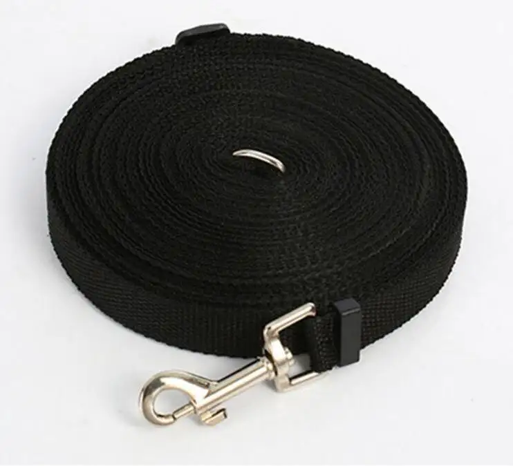 New Web Training Lead for Medium and Larger Dogs, 3/5-Inch Wide by 16-Feet/33-Feet/49-Feet Long, Hot red bule black color