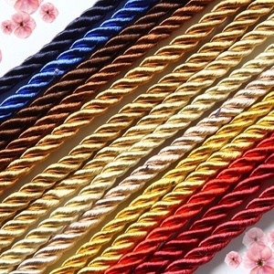 纸袋串手柄带倒钩定制聚酯扭曲手柄5毫米编织绳 - Product Image 2