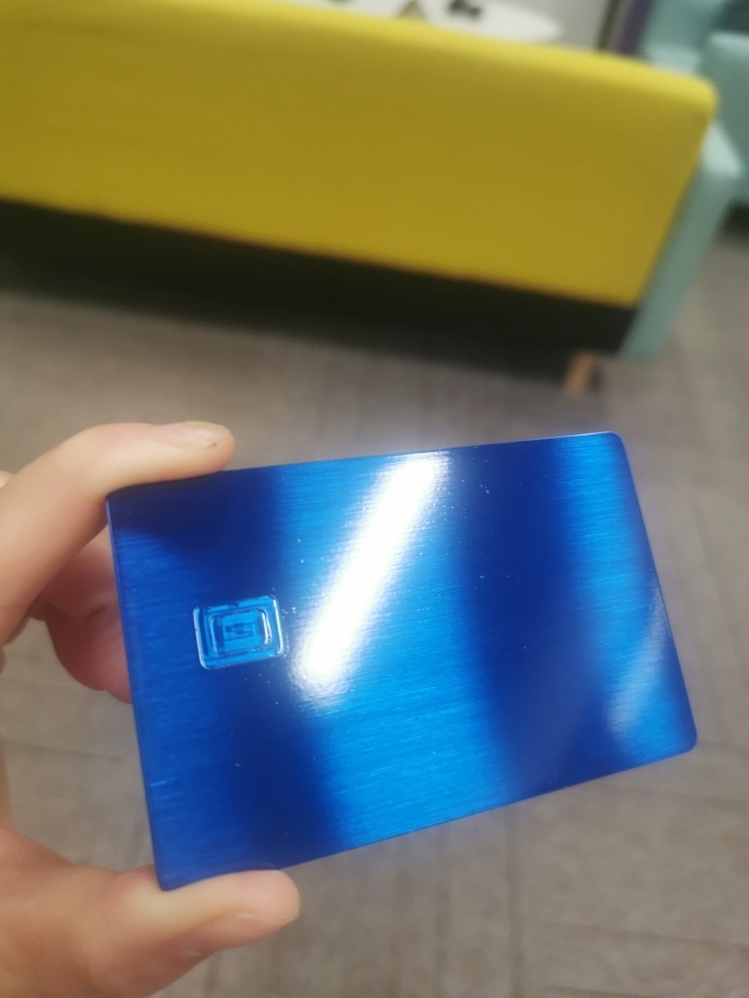 Blue brushed