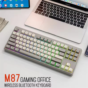 2.4Ghz无线USB C型游戏机械键盘87键RGB背光可编程键盘 - Product Image 4