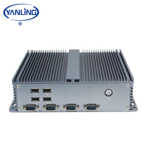 Industrial mini pc Intel Atom D2550 D2700 dual core 12V <strong>linux</strong> <strong>tiny</strong> <strong>computer</strong> with 6 COM 8 USB - Product Image 3
