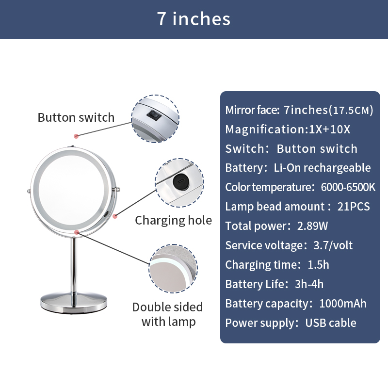 7inch F1009 Charge button,1X+10X