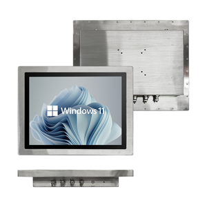 15 17 19 pollici FHD Flat Android Linux Ubuntu IP66 Front Linux montaggio a parete tutto in un industriale capacitivo Touch Panel Screen PC - Product Image 1