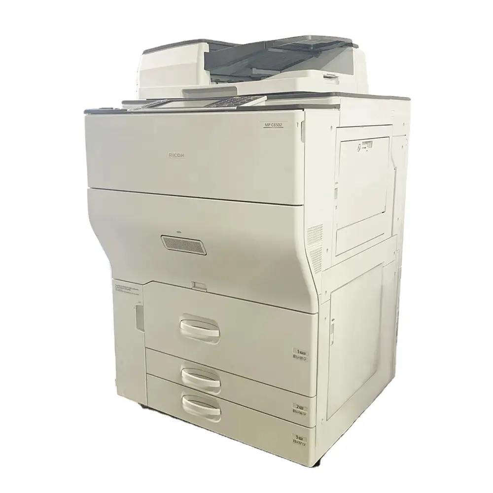 Chất lượng tốt nhất Ricoh Aficio MP C6502 Máy photocopy màu tất cả trong một sử dụng máy in máy photocopy 6502
