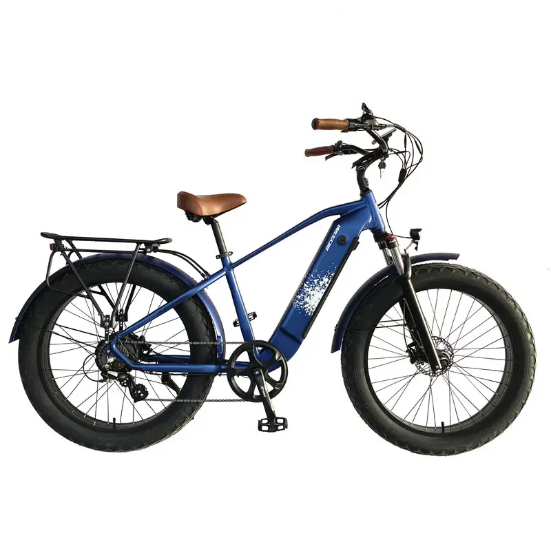 Beach cruiser-bicicleta eléctrica de montaña con neumático ancho, vehículo de dos ruedas eléctrico, de marca china trading company