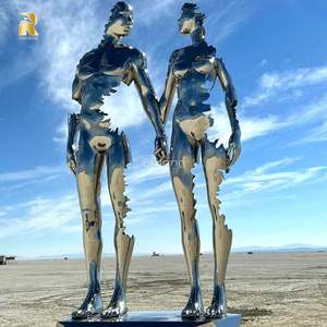 Ngoài trời Trừu Tượng nghệ thuật thép không gỉ khổng lồ vài tác phẩm điêu khắc để bán - Product Image 1