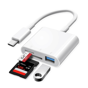 USB C sd卡读卡器，适用于iPhone 15 16/iPad/Mac/笔记本电脑，适用于IMac的usb-c/Type C存储卡适配器，iPad Pro Air Mini，MacBook - Product Image 1