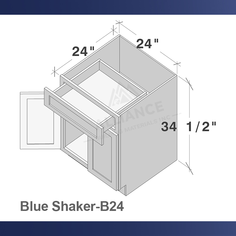 H Bleu Shaker-B24