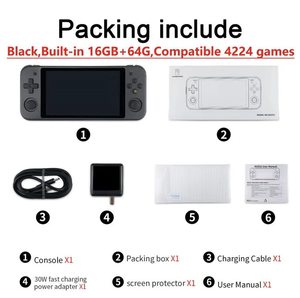 2022ใหม่5.36นิ้วหน้าจอสัมผัส IPS ชาร์จเร็วสำหรับเกมคลาสสิคแบบพกพา PS1/N64 /DC/GBA เกม RG552พ็อกเก็ต - Product Image 6