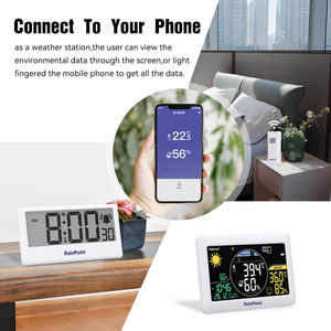 APP Controlled Wifi Display <strong>Digital</strong> <strong>Temperature</strong> Humidity Monitor Wireless Weather Station Wifi with Outdoor Sensor - Product Image 2