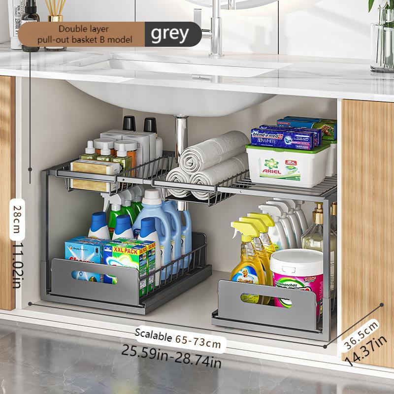 Gray & Double Removable Baskets
