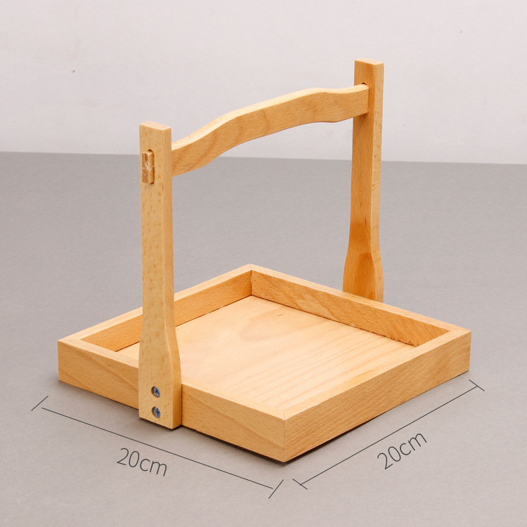 Beech wood sauce basket 20*20