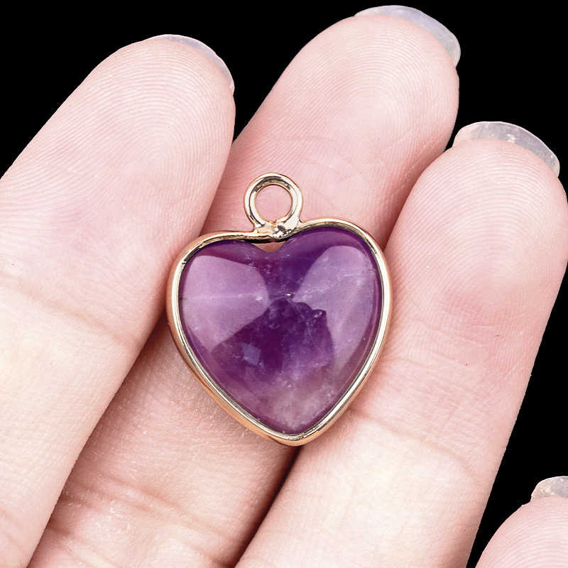 Pendentif unique améthyste (or)