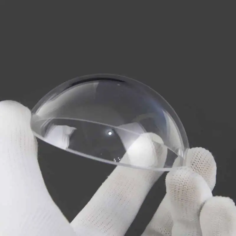 Cubierta de cúpula semiesférica de zafiro, cristal óptico, lente de cúpula en forma de esférico