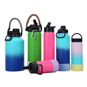 64 oz kim loại nước bottle1l <span class=keywords><strong>Flask</strong></span> chân không jzyz đôi Tường Cách Nhiệt thép không gỉ trẻ em termos de Agua phòng tập thể dục nước Jug chai Bộ - Product Image 3