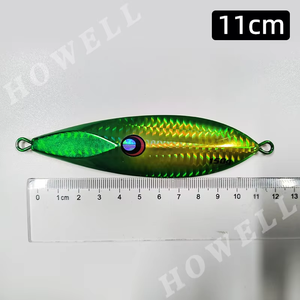 Howell OEM 150G Kim Loại Laser Đèn Flash Phát Sáng Chậm Pitch Jigbait Nước mặn Thuyền Cá Nhân Tạo Cứng Mồi Tùy Chỉnh Thu Hút Mục tiêu - Product Image 3