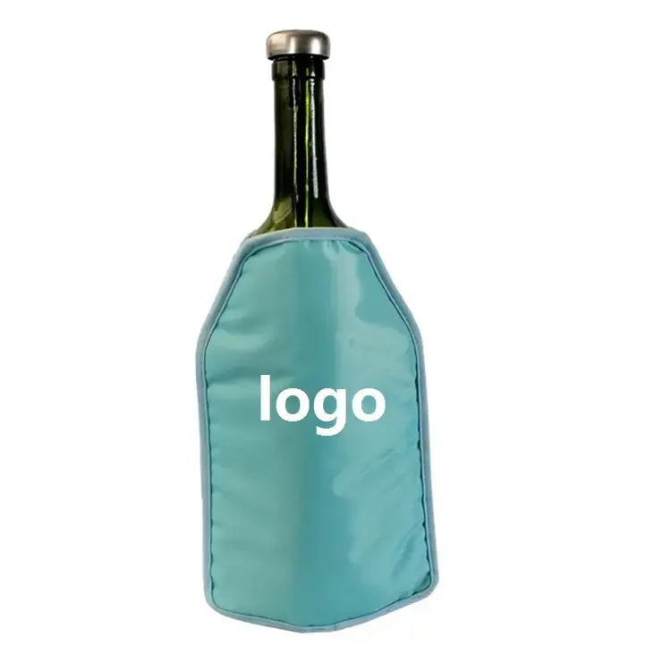 Individual Portable Beer Bottle Cooler Sleeve Cold Pack Wine Chiller Bag Ice Gel Bottle Cooler Customized Insulated 1000pcs