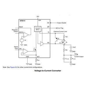 XTR111AIDGQR trasmettitore di corrente IC Chip 4-20mA segnale condizionatore 10-MSOP 7V ~ 44V convertitore tensione-corrente e trasmettitore - Product Image 3