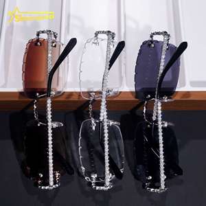 نظارات شمسية S925 لتمرير الماس للصيف بدون إطار من المويسانيت للرجال نظارات مخصصة مقبولة - Product Image 6