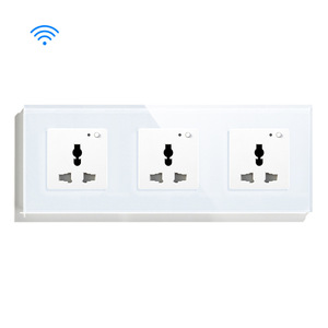 2025商用电动墙壁按钮开关1/2/3/4组2路家用智能开关Zigbee网络最大220V - Product Image 1