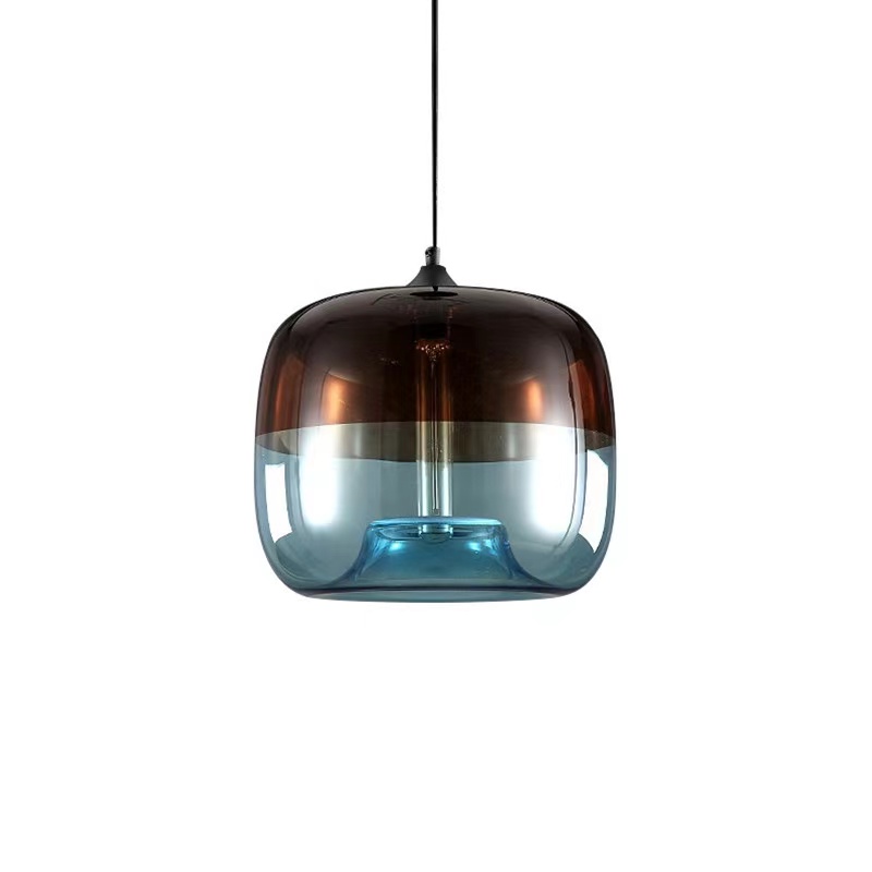 Retro stained glass restaurant cafe bar chandelier creative personality living room bedroom lamp