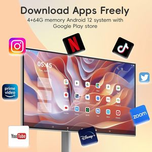 アリババCom 21.5インチモバイル液晶テレビ接続電話リモコン付きスマートポータブルTV Google PlayとAndroidシステムでログイン - Product Image 2